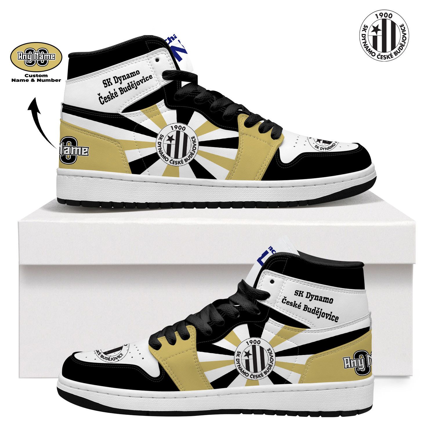 SK Dynamo České Budějovice AJ1 High Top Sneakers V2