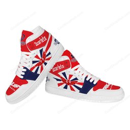 Scarlets AJ1 High Top Sneakers V2