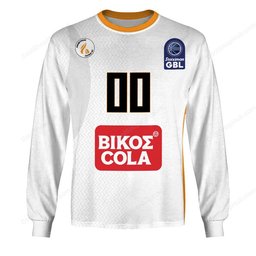 Promitheas Patras B.C GBL 2526 Home Jersey Style Shirts
