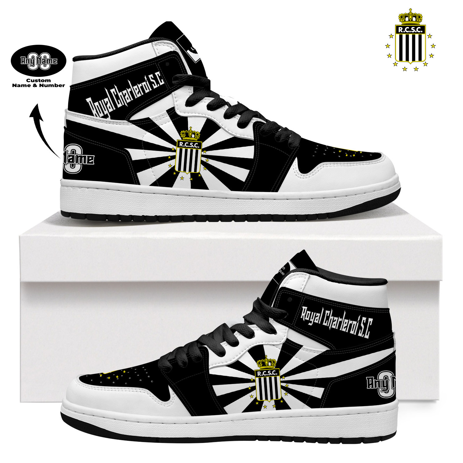 Royal Charleroi S.C AJ 1 High Top Sneakers V2