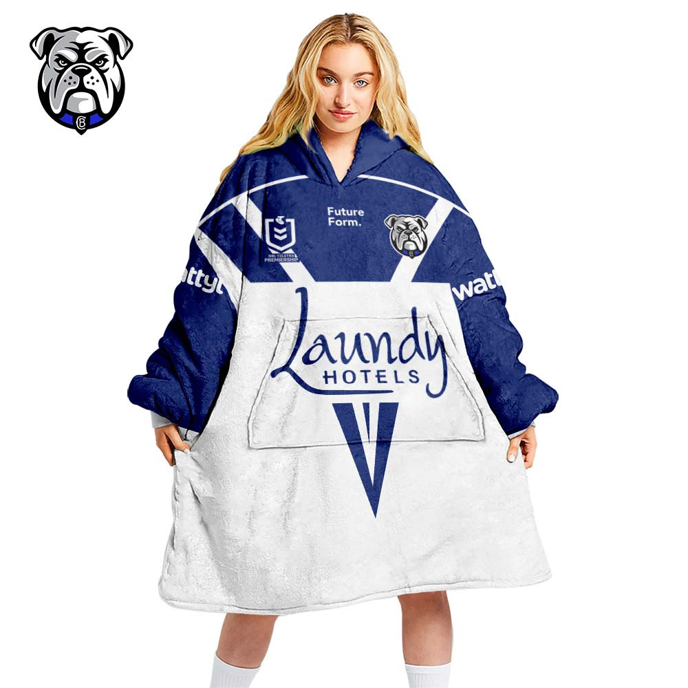 Canterbury Bankstown Bulldogs NRL 2026 Hoodie Blanket Shirt
