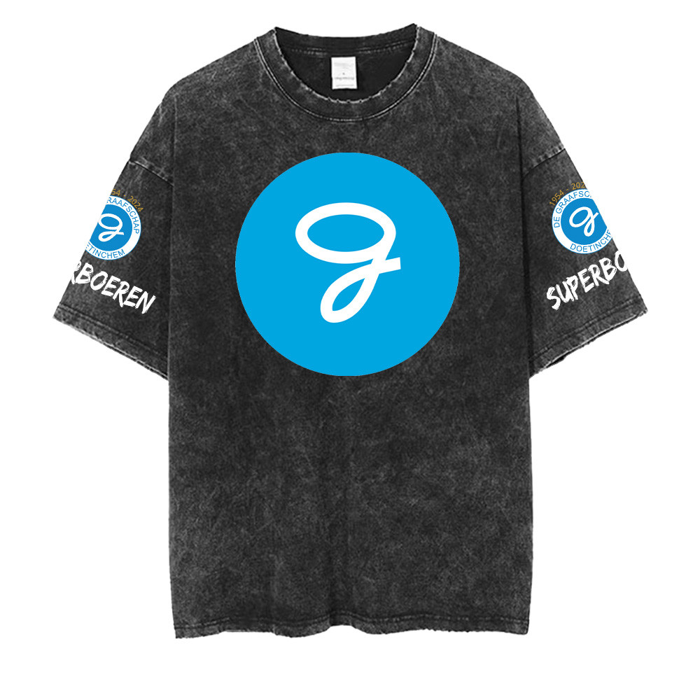 De Graafschap Washed Retro Logo Design Shirt