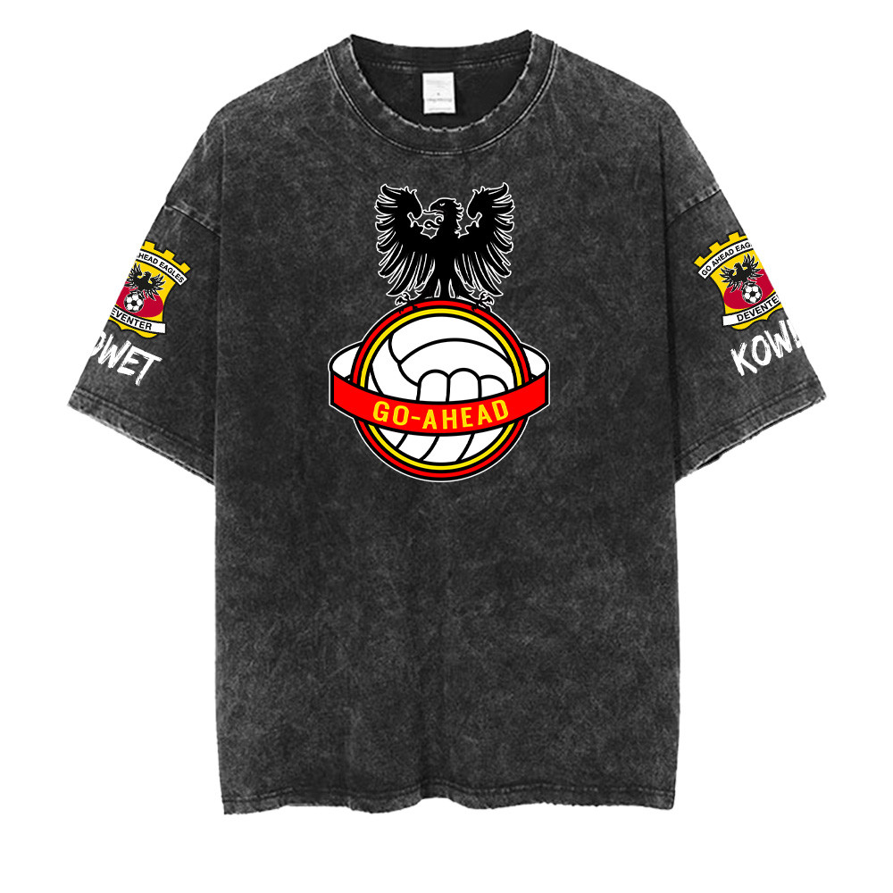 Go Ahead Eagles Washed Retro Logo Design Shirt