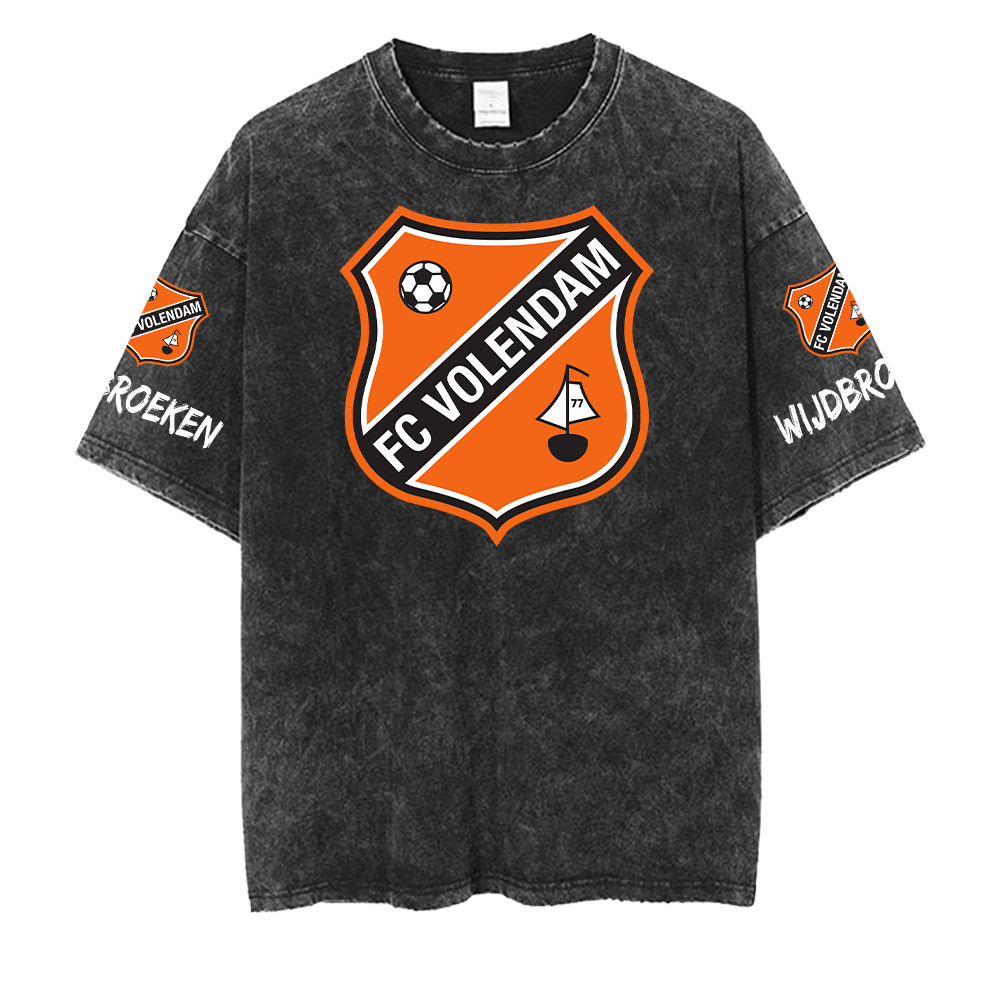 FC Volendam Washed Retro Logo Design Shirt