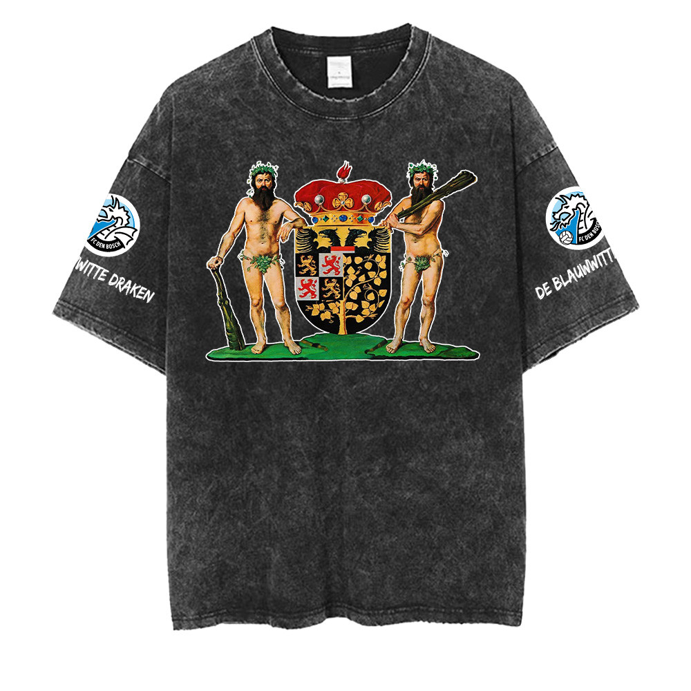 FC Den Bosch Washed Retro Logo Design Shirt