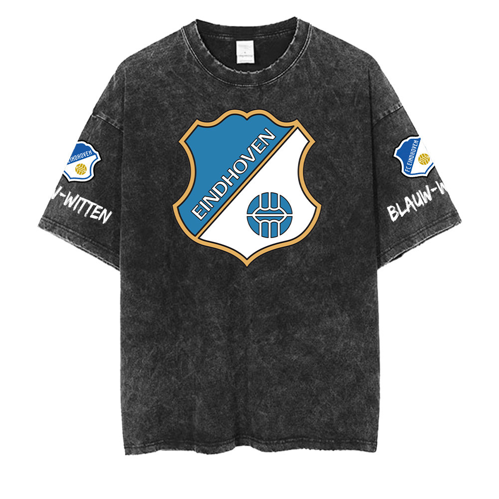 FC Eindhoven Washed Retro Logo Design Shirt