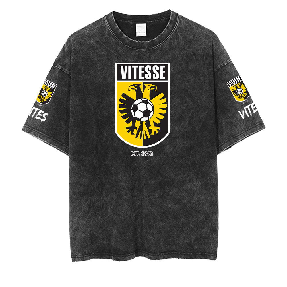 SBV Vitesse Washed Retro Logo Design Shirt