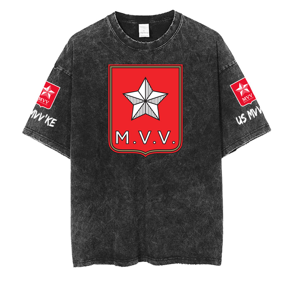 MVV Maastricht Washed Retro Logo Design Shirt