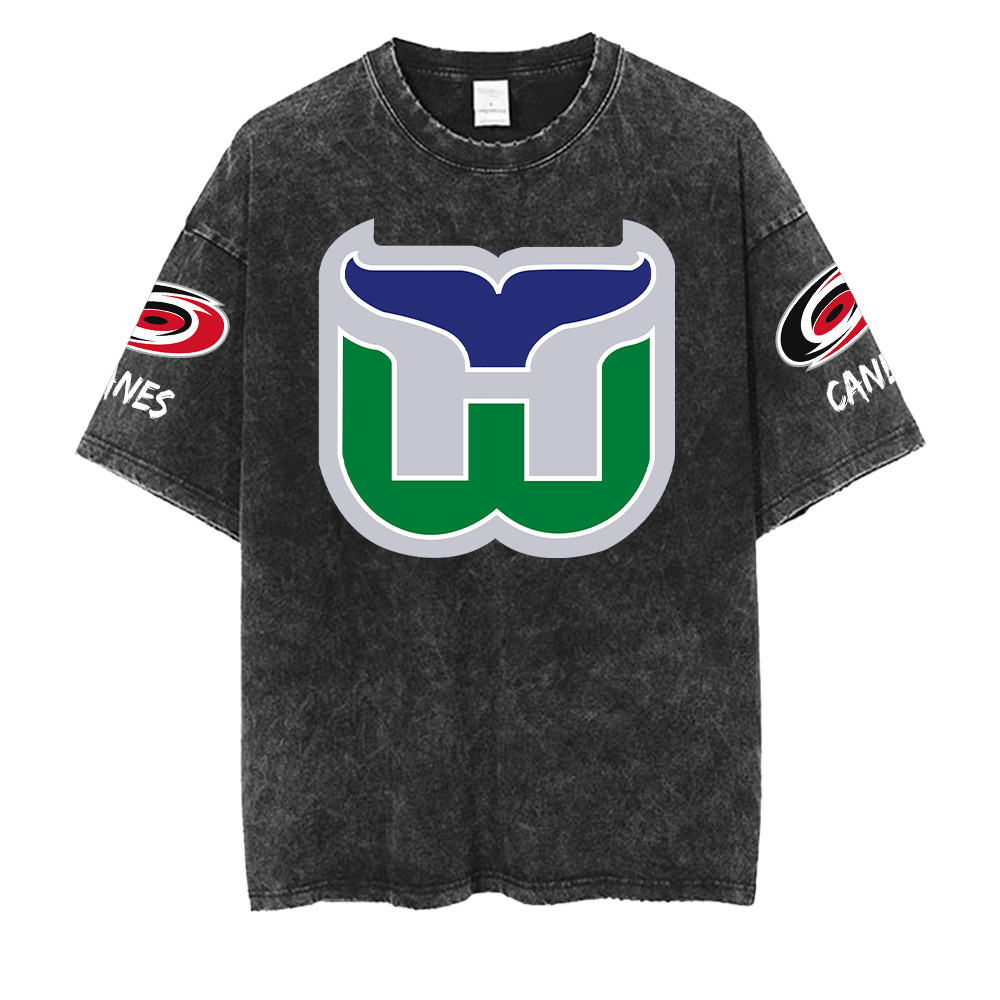 Carolina Hurricanes NHL Washed Retro Logo Shirt