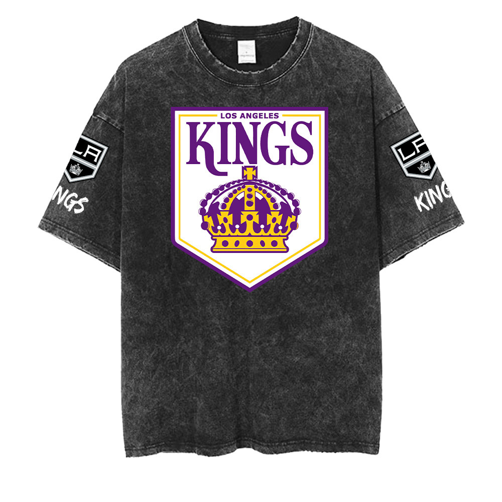 Los Angeles Kings NHL Washed Retro Logo Shirt