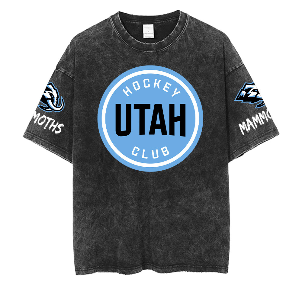 Utah Mammoth NHL Washed Retro Logo Shirt