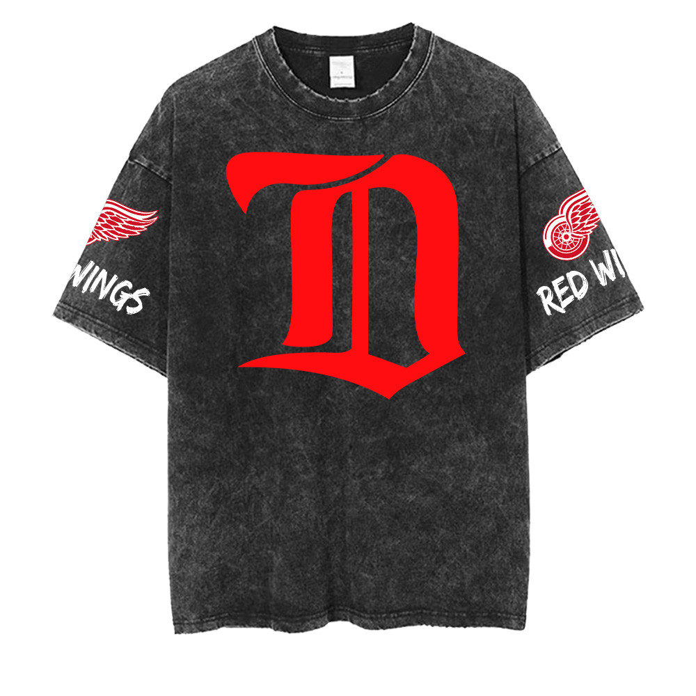 Detroit Red Wings NHL Washed Retro Logo Shirt