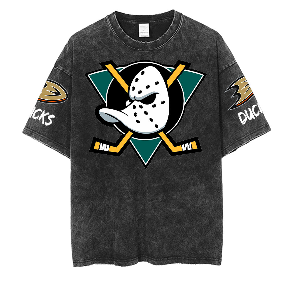 Anaheim Ducks NHL Washed Retro Logo Shirt