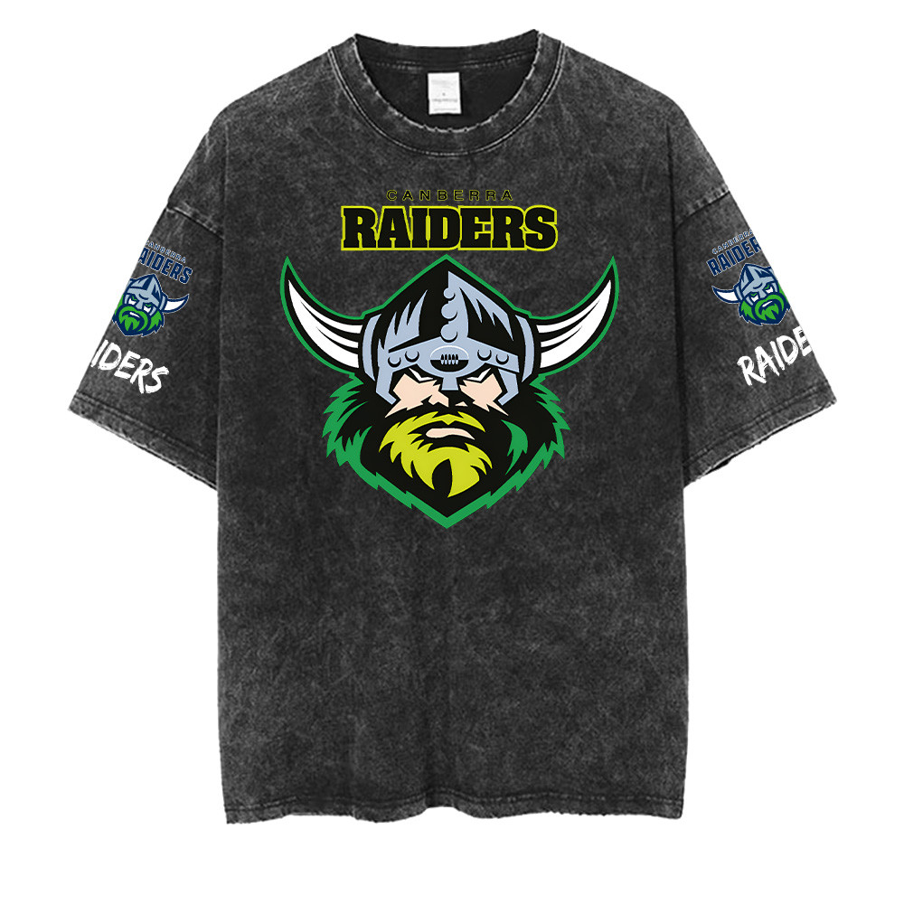 Canberra Raiders NRL Washed Retro Logo Shirts