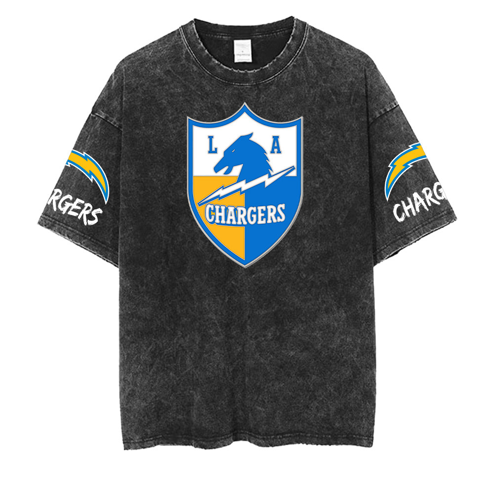 Los Angeles Chargers NFL Washed Retro Logo Shirts