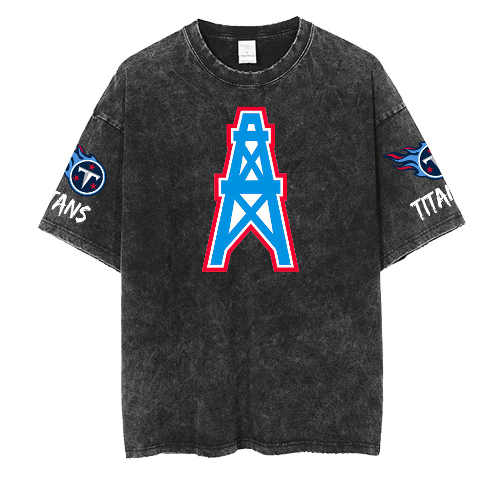 Tennessee Titans NFL Washed Retro Logo Shirts