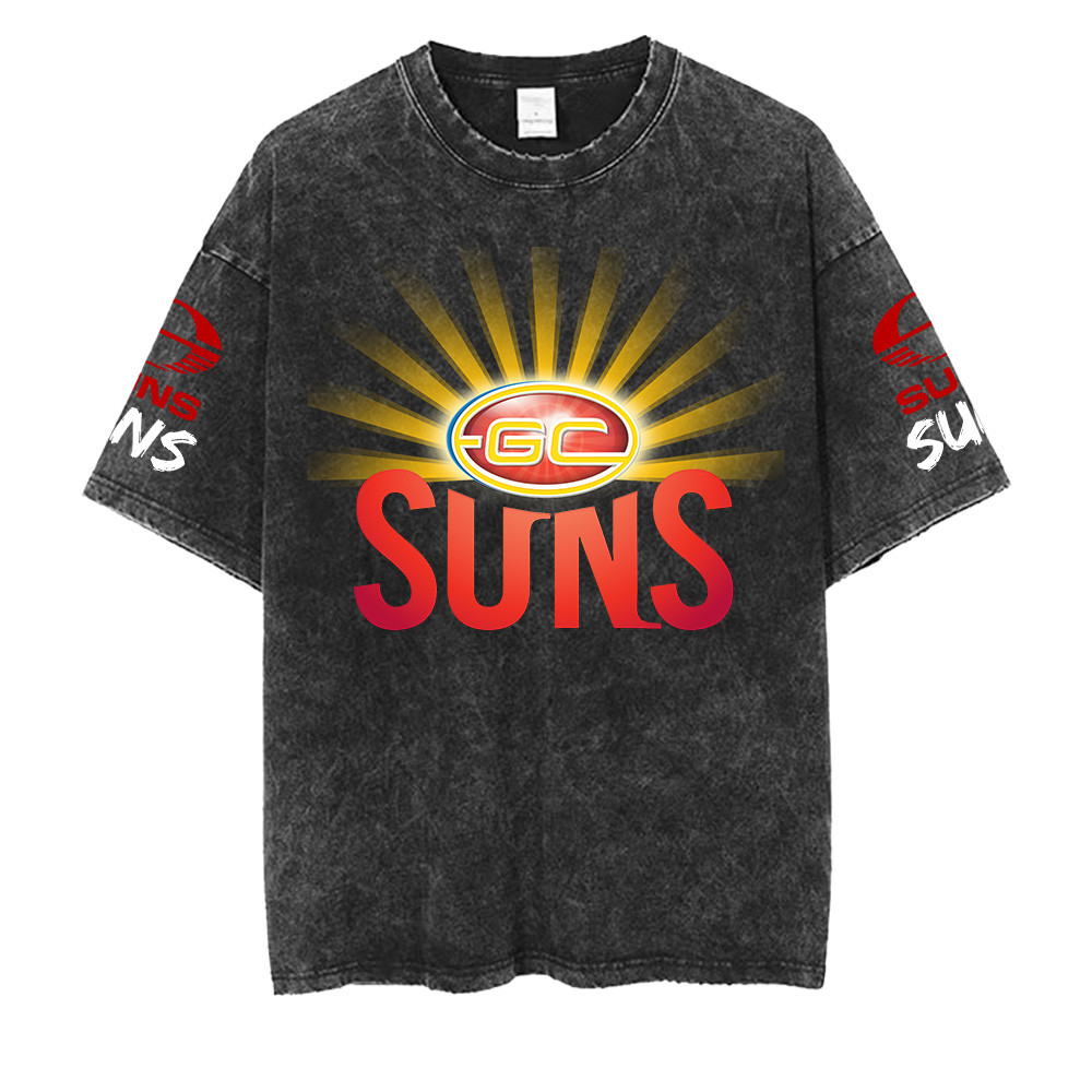 Gold Coast Suns AFL Washed Retro Logo