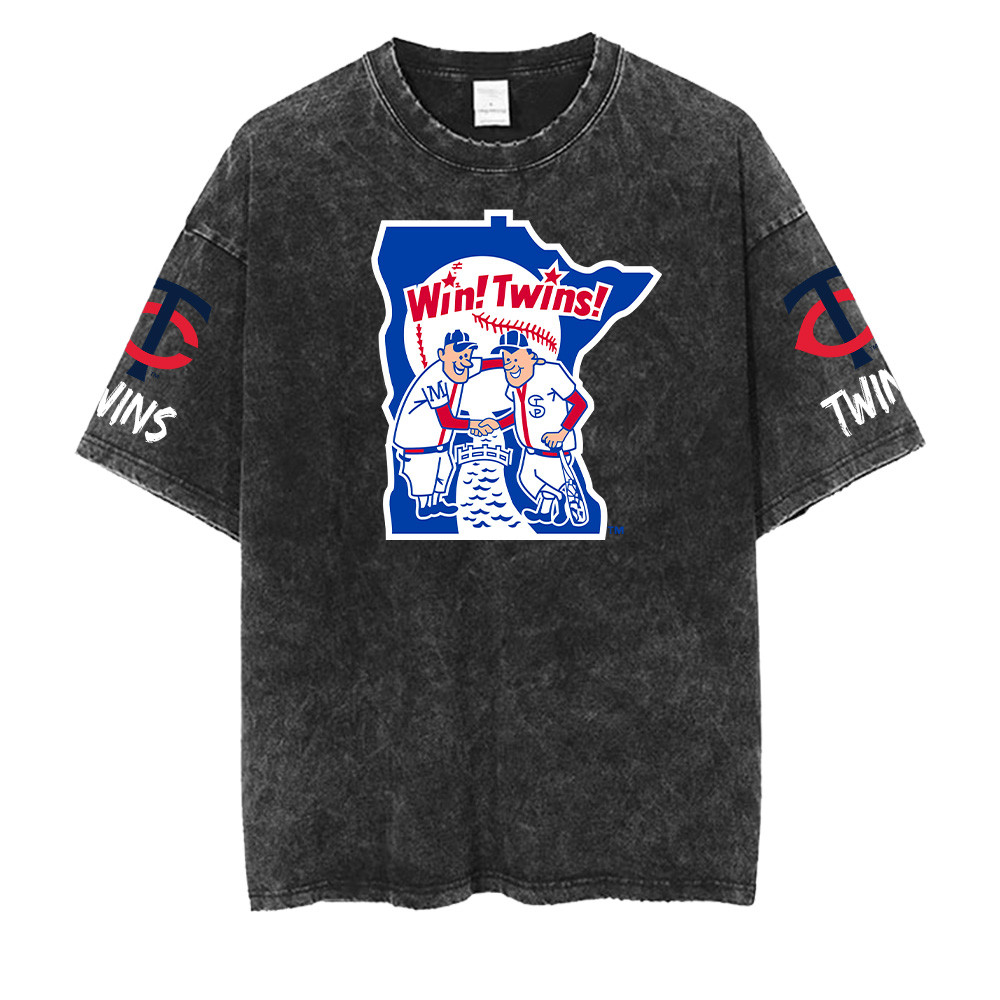 Minnesota Twins MLB Washed Retro Logo Shirt