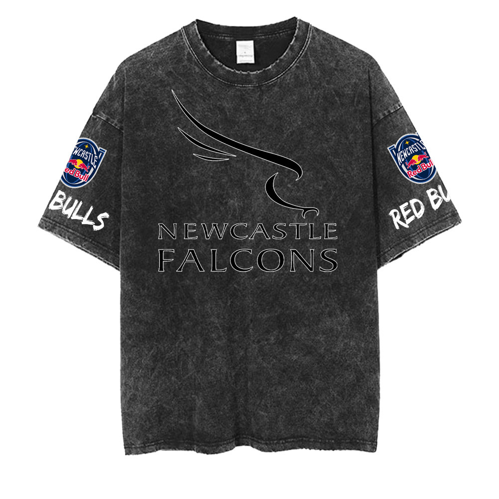 Newcastle Red Bulls PRL Washed Retro Logo Shirt