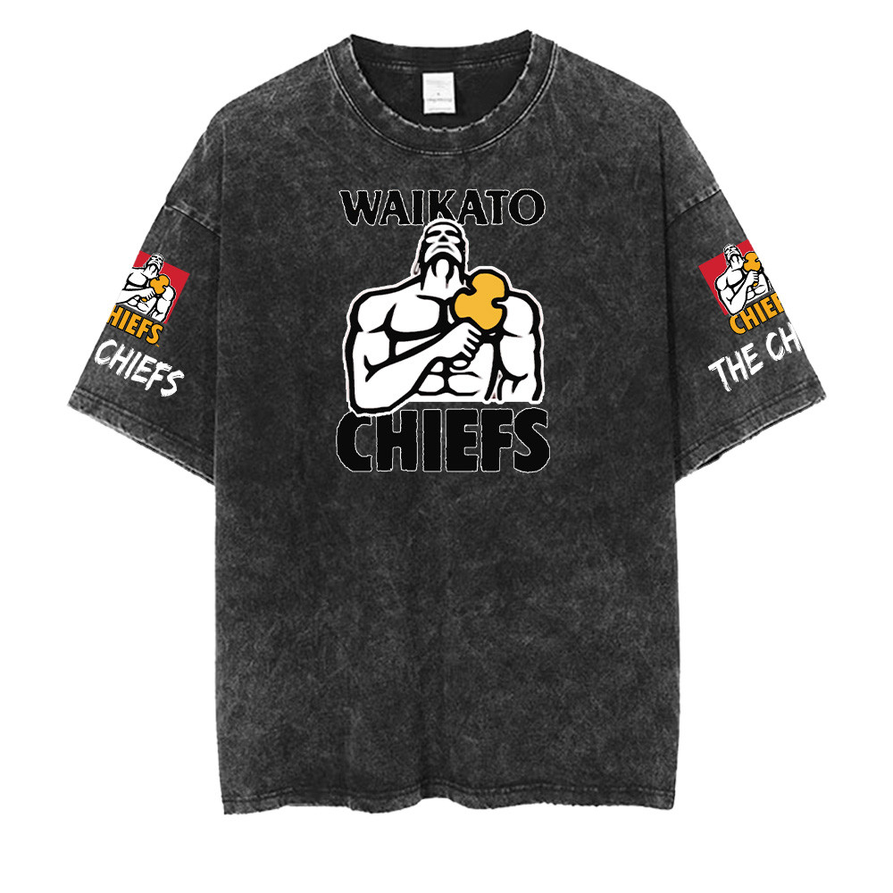 Chiefs Super Rugby Pacific Washed Retro Logo Shirts