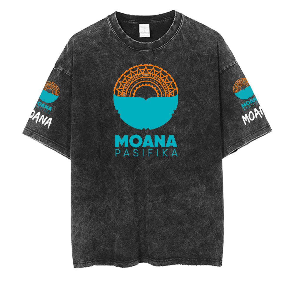 Moana Pasifika Super Rugby Pacific Washed Retro Logo Shirts