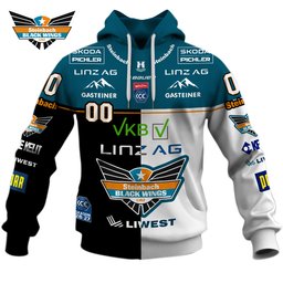 Steinbach Black Wings Linz 2627 Home x Away Jersey Style Shirts