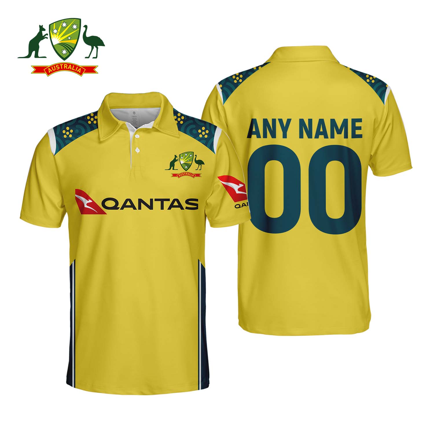 Australia National Cricket Team 2026 ODI Polo Shirt