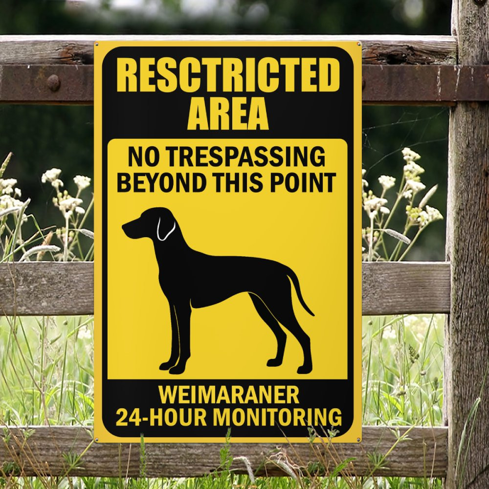 Premium Weimaraner Dog Metal Sign - Moon-tshop