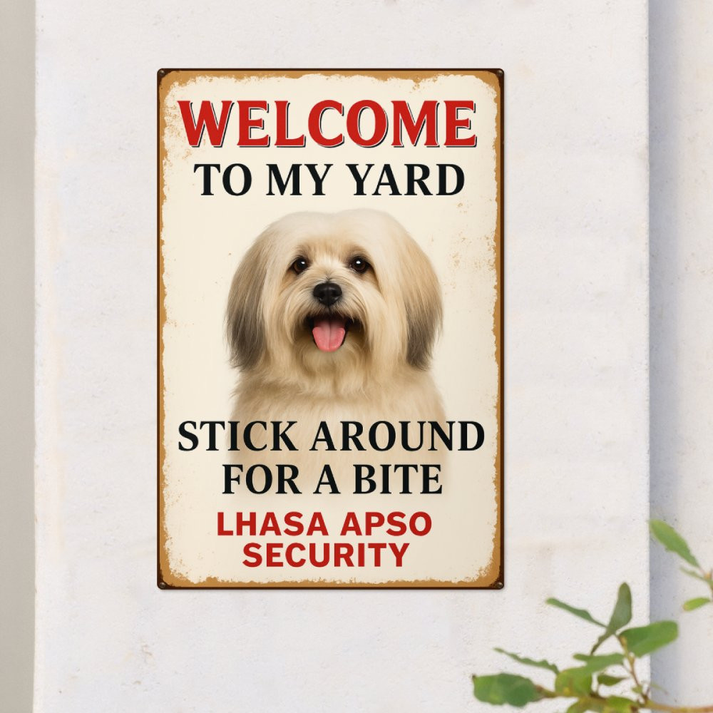 Premium Lhasa Apso Metal Sign - Moon-tshop