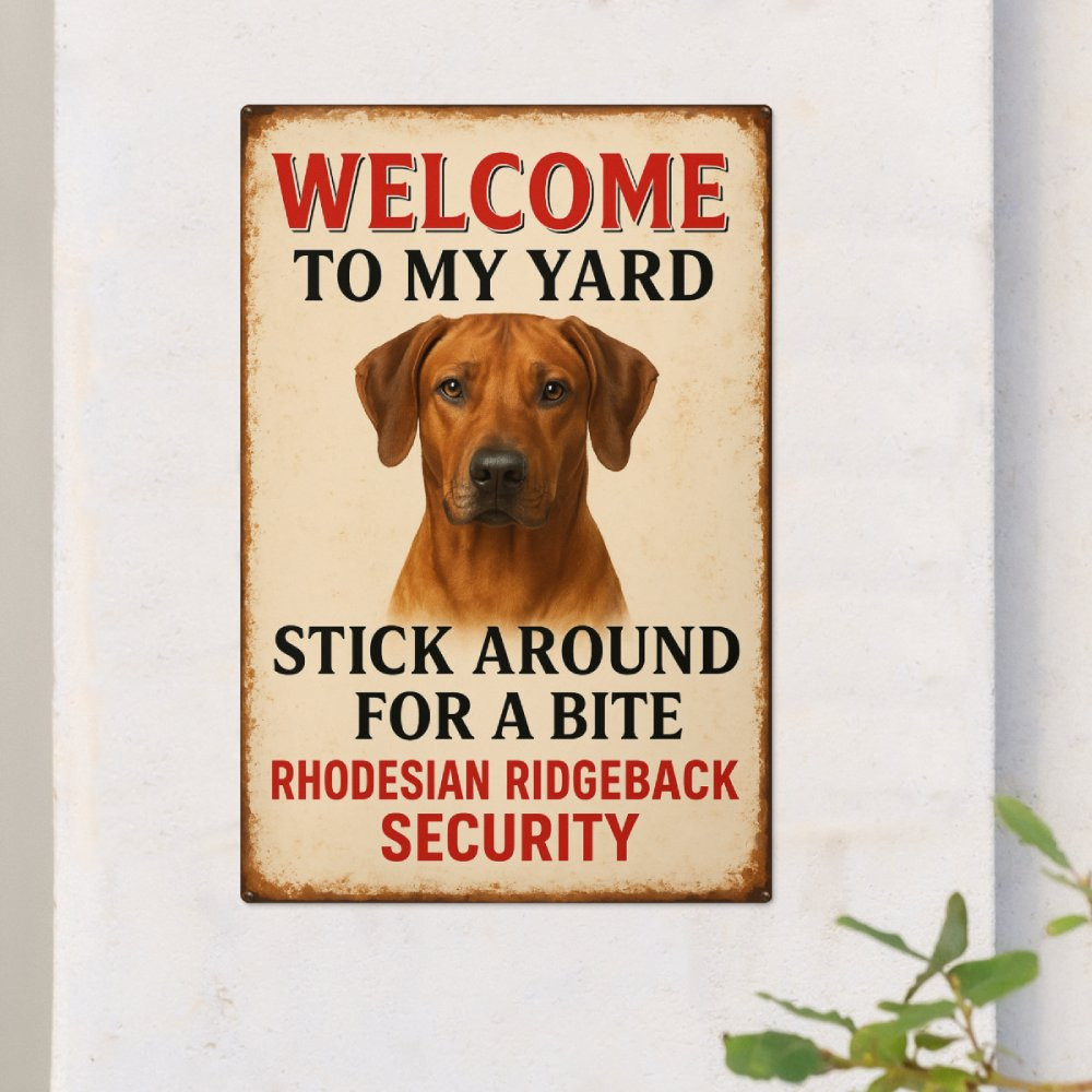 Premium Rhodesiang Ridgeback Metal Sign - Moon-tshop