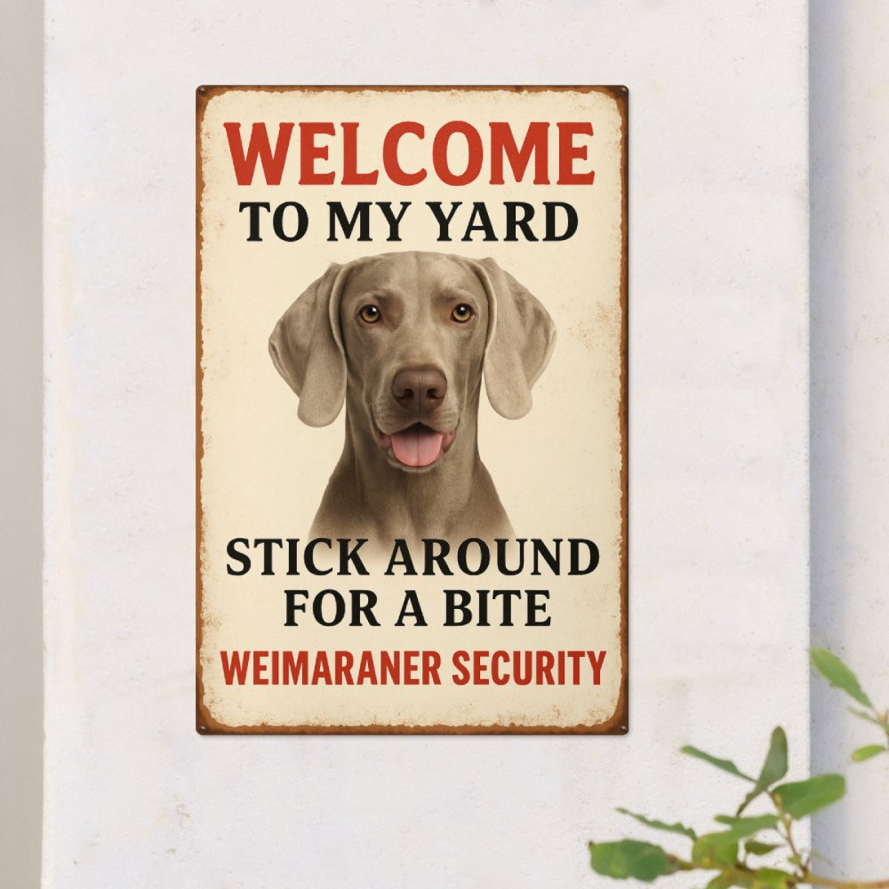 Premium Weimaraner Metal Sign - Moon-tshop