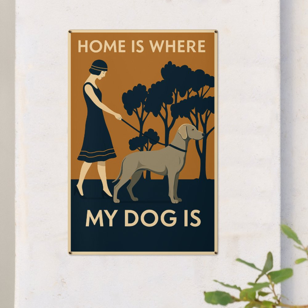 Premium Weimaraner Dog Metal Sign - Moon-tshop