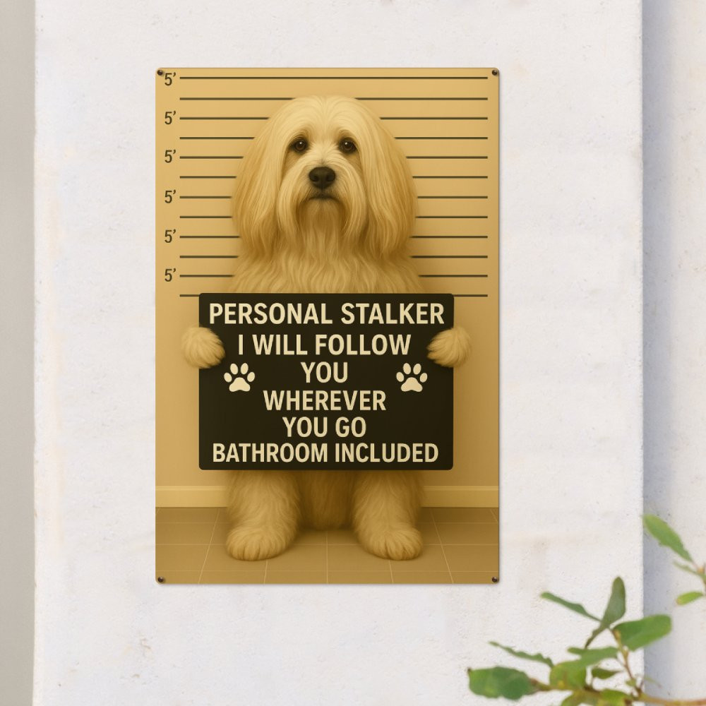 Premium Lhasa Apso Dog Metal Sign - Moon-tshop