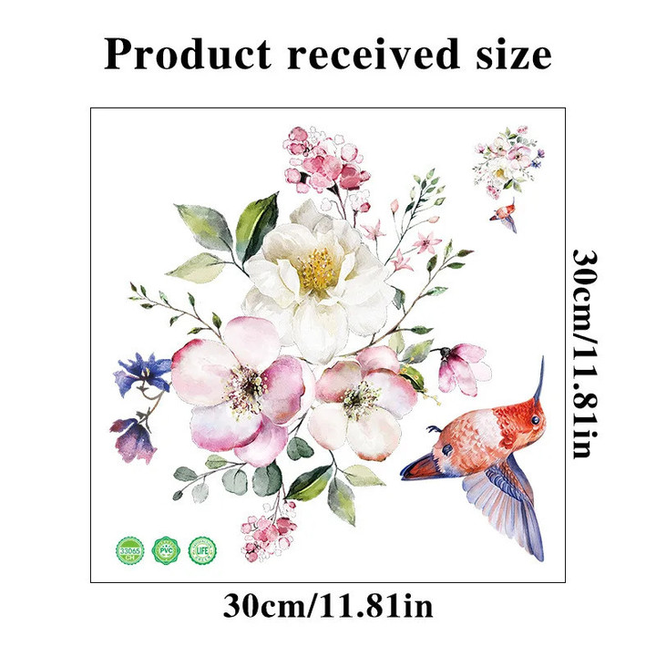Humming Bird  Sticker Toilet Decoration Sticker