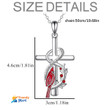 Exquisite Creative Cardinal Cross Pendant Men Necklace Eternal Infinite Ring Party Anniversary Accessory Gift Jewelry for Women 🛍️