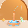 Smart 3-in-1 Interactive Cat Toy with Laser Feather Fun