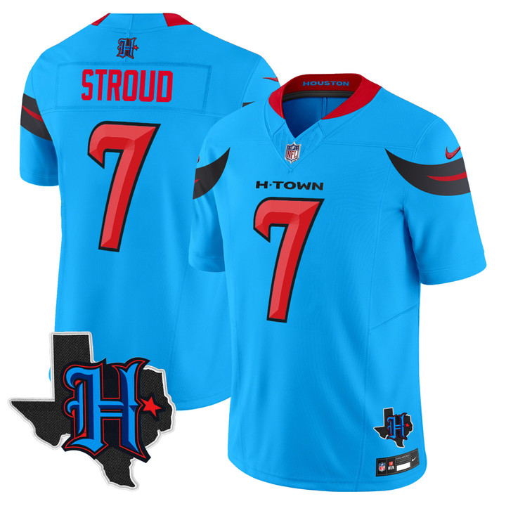 Men's Houston Texans 2024 Texas Patch Vapor Limited Jersey V3 - All Stitched
