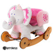 Baby elephant rocking horse rocking chair for boys and girls solid wood toys rocking birthday gift.