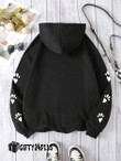 Casual Women Hoodies Life Is Better With German shepherd Dogs Paw Printed Sweatshirts Comfortable Crewneck Pullover Loose Fleece Female Tops Clothes