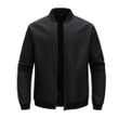 2025 Men’s Baseball Collar Jacket: Spring & Autumn Loose Fit Solid Color Casual Business Coat