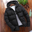Men’s Winter Hooded Puffer Jacket: Warm Thick Parka for Casual & Business Style