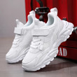 Anti-Slip Leather Sneakers for Boys & Girls, Outdoor Running Shoes for Kids, 5-16 Years