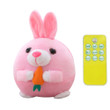 USB Rechargeable Cartoon Pig Moving Plush Toy - Washable Interactive Pet Bouncing Ball for Dogs & Cats