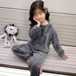 Thickened Coral Velvet Pajamas for Boys & Girls – Warm Fall & Winter Matching Parent-Child Pajama Set