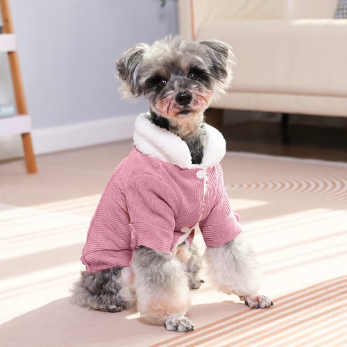 Warm Winter Pet Clothes – Fleece Jacket for Small & Medium Dogs