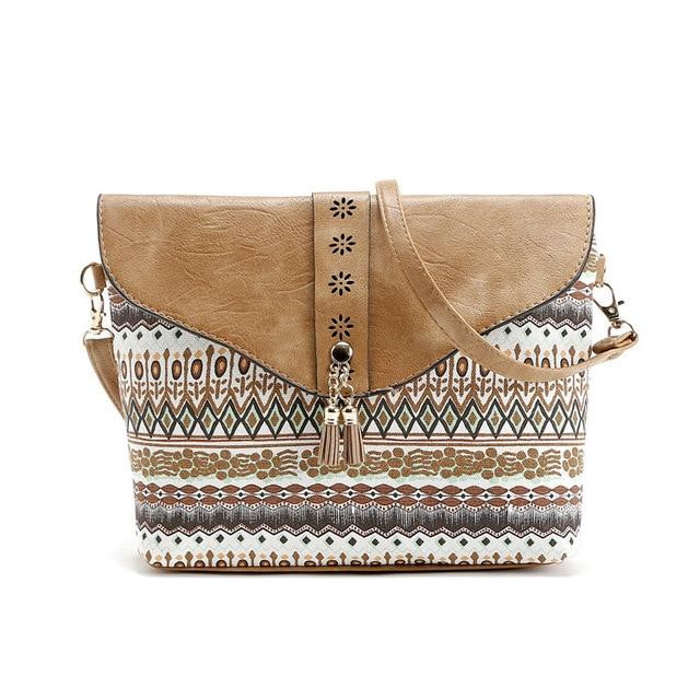 Printing  Leather Native American Shoulder Bags - Powwow Store