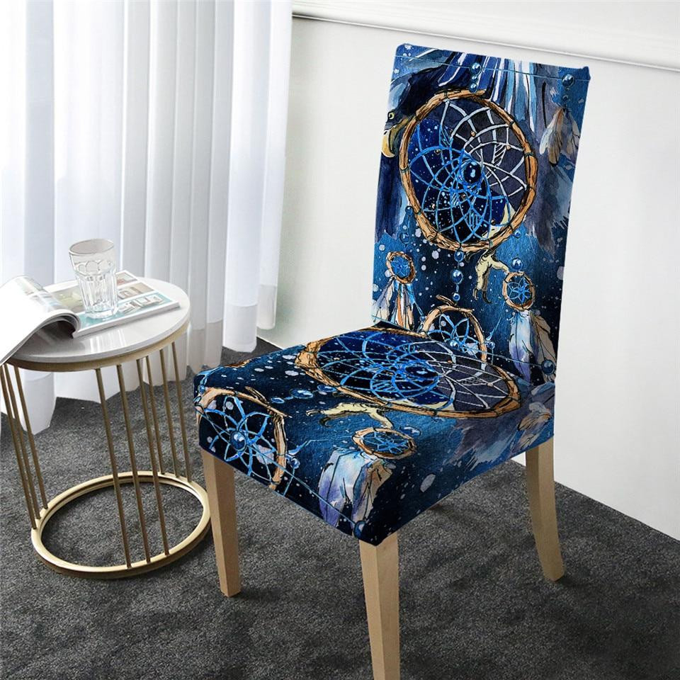 Native Chair Covers Dreamcatcher Blue Native American Chair Covers - bestofnative