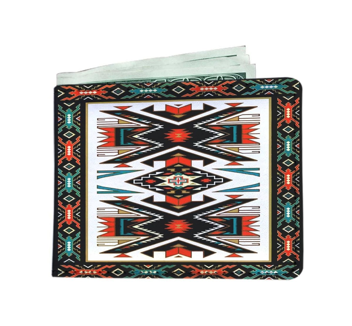 Tribal Colorful Pattern Native American Pride Wallet