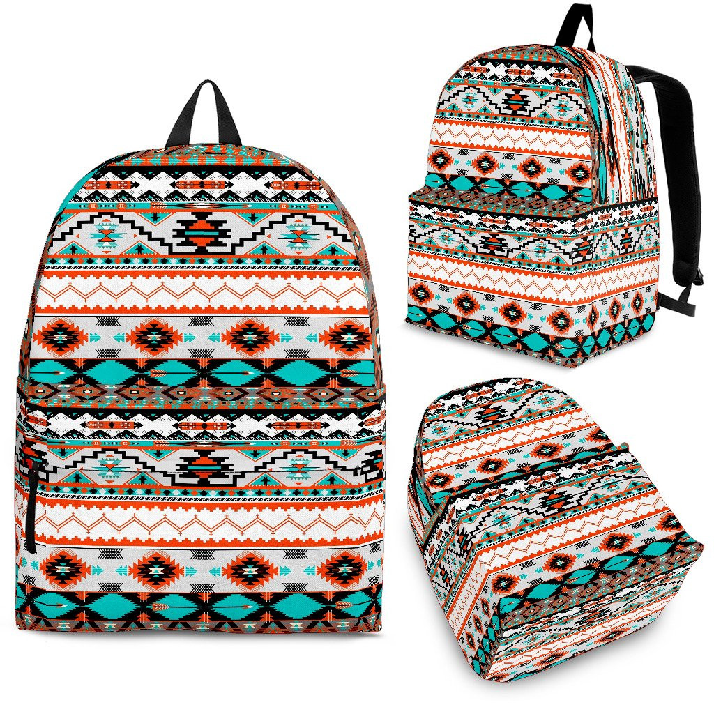 Native Border Patterns Native American Backpack - bestofnative