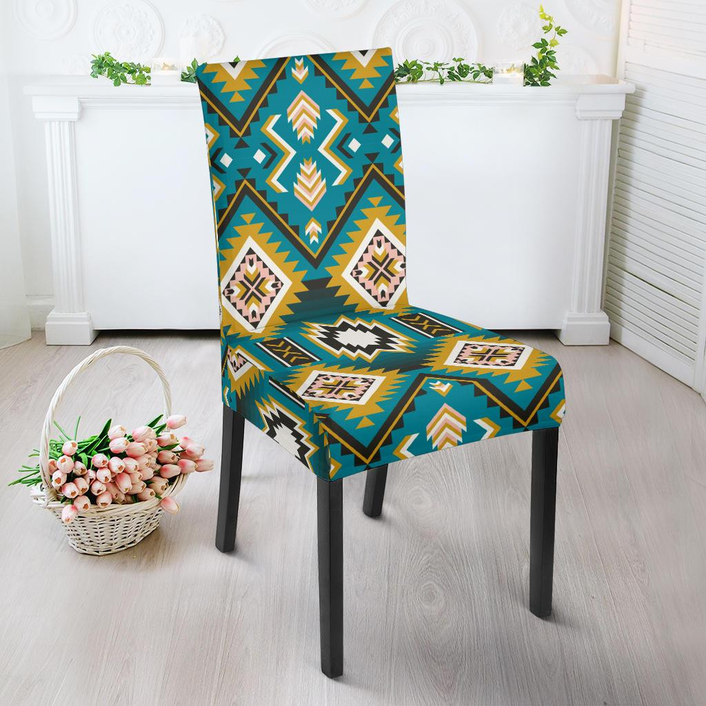 Native Chair Covers Turquoise Native American Dining Chair Slip Cover - bestofnative